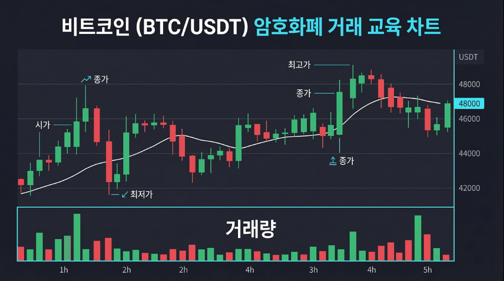 알트코인 거래량을 설명하는 차트 이미지