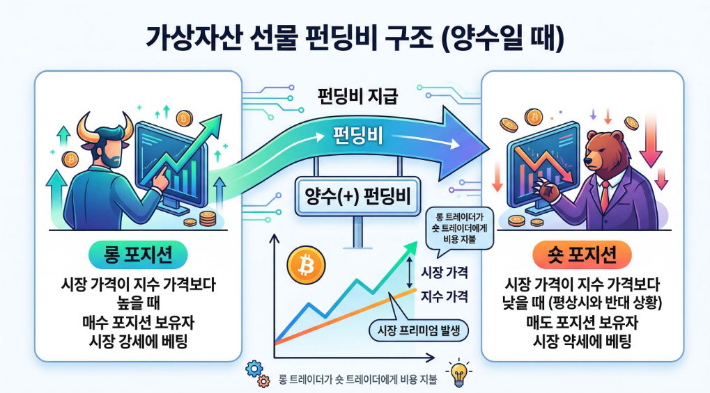 암호화폐 선물 시장 펀딩비 구조 설명