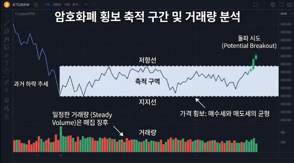 코인 매집 구간 차트