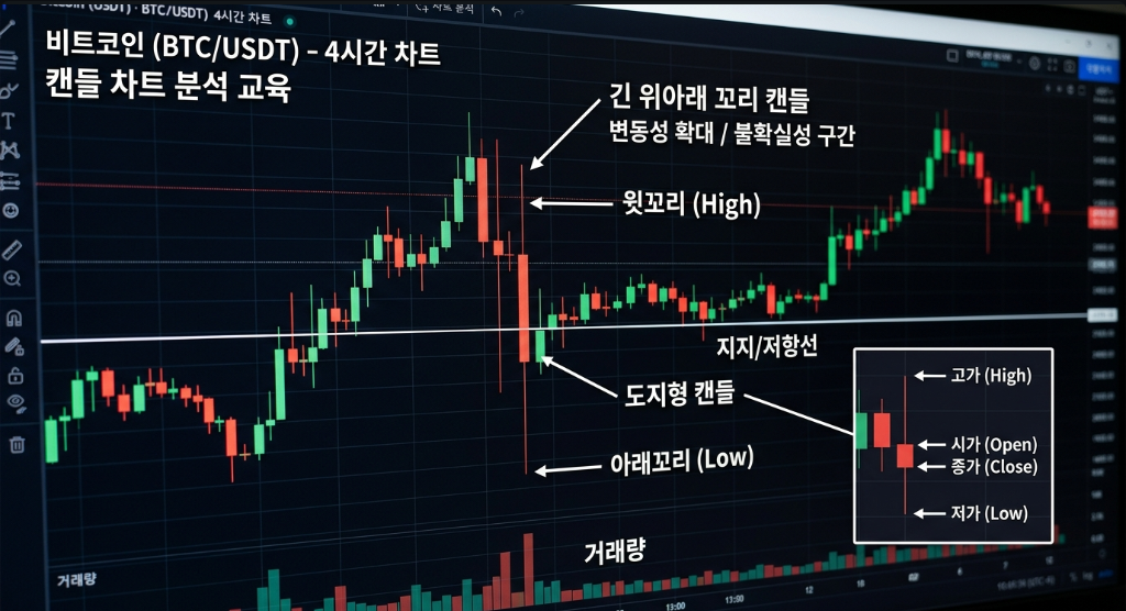 꼬리 캔들 구조 설명