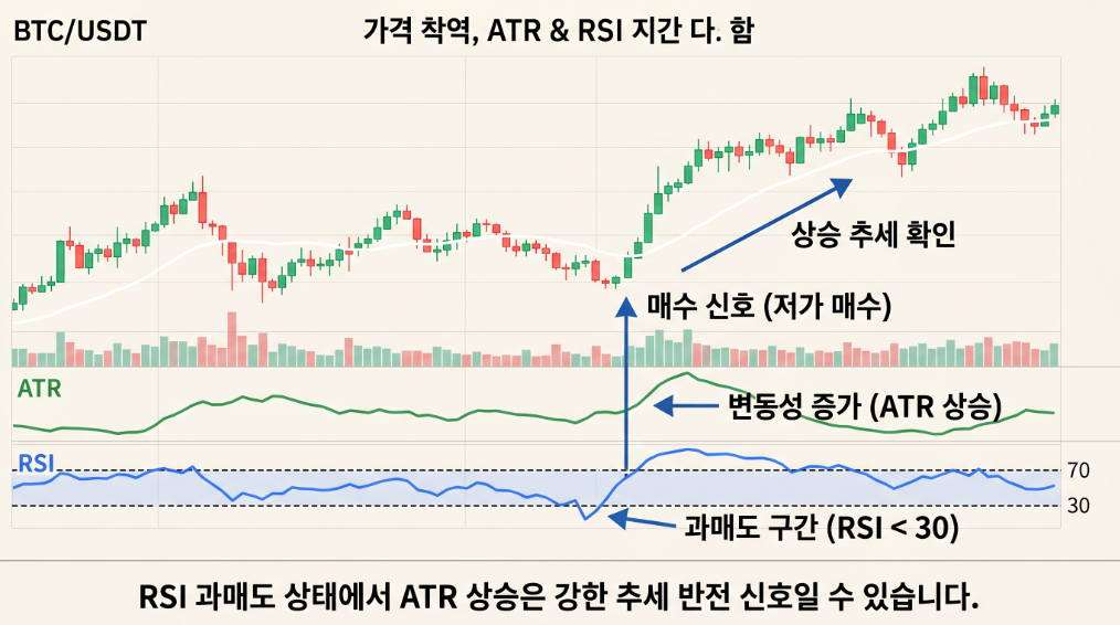 ATR RSI 조합 차트