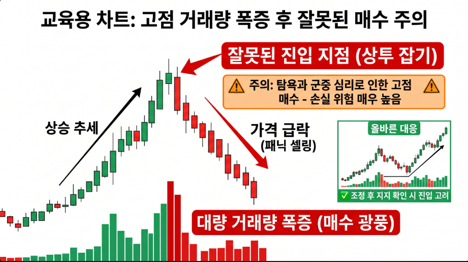 거래량 스파이크 실수 예시