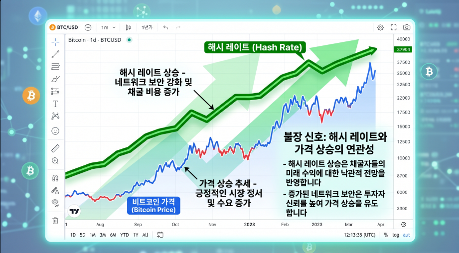 해시레이트 상승 신호